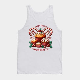 Sweet Treats Vintage Christmas Muffins Baking Tank Top